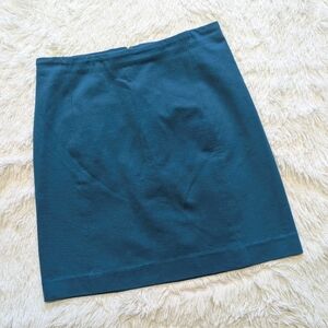 Ann Taylor Teal Blue Ponte Pencil Skirt Size 2